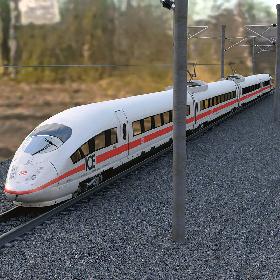 Speed Train Ice3 + Rails